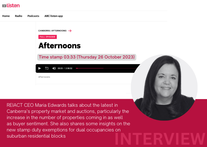 INTERVIEW: LATEST IN CANBERRA’S PROPERTY MARKET AND AUCTIONS
