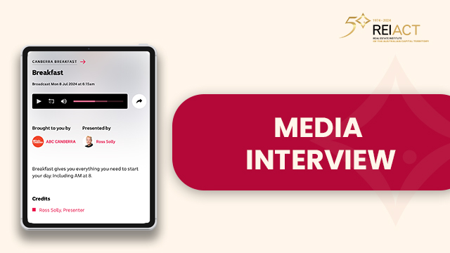 MEDIA INTERVIEW: REIACT CEO MARIA EDWARDS ON INCREASING FOREIGN INVESTORS IN ACT PROPERTY MARKET
