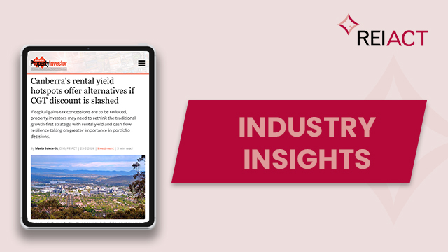 REIACT CEO MARIA EDWARDS ON THE IMPACTS OF REDUCING CGT DISCOUNT